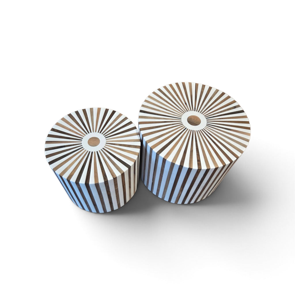 Tables Duo Brown & white