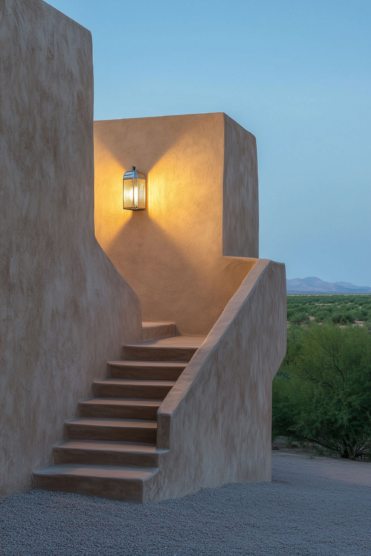 Escalier et lanterne