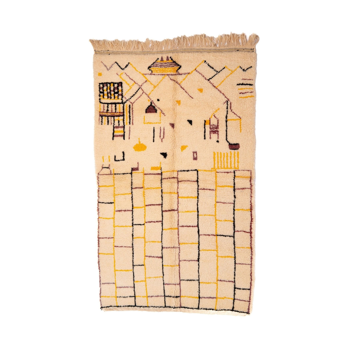 Tapis Beni Ourain — pièce 255×160 cm