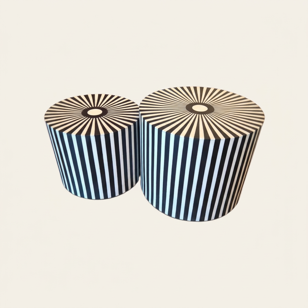 Tables Duo sur fond ivoire comme la chaise Kasba